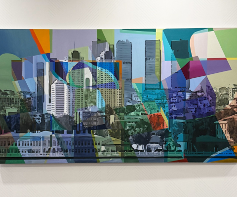 Yapı Kredi Private Banking Branch Suadiye / Istanbul Intersections Painting Series