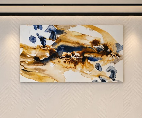 Yapı Kredi Private Banking Branch Ankara / Inner Aqua Painting Series